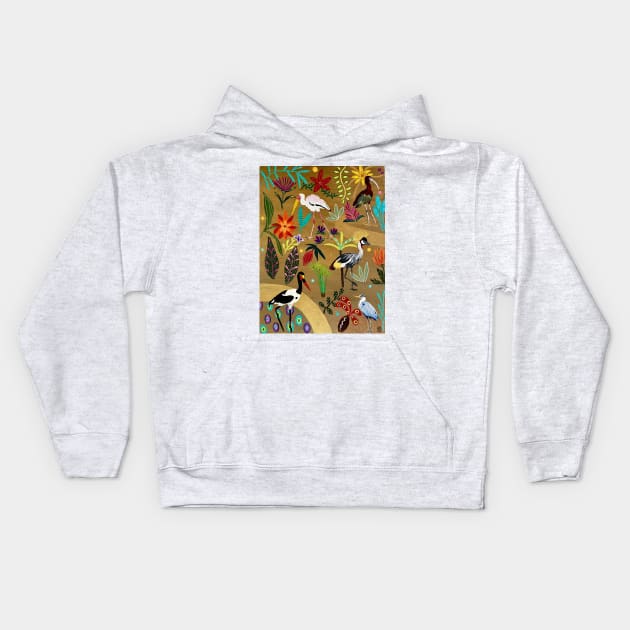 Cleopatra's Gardens Kids Hoodie by MagaliModoux